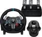 Logitech G G29 Volante y Pedales de Carrera con Palanca de Cambio - Compatibilidad con PS5, PS4, PC y Mac