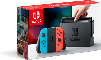 Nintendo Switch - Consola Estándar, Color Azul Neón/Rojo Neón